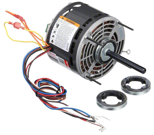 Dayton 4M097J, electric motor with wiring and mounting rings for industrial or power tools.