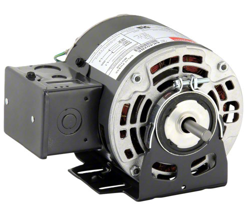 Dayton 6K402, electric motor for industrial use with visible wiring and mounting base