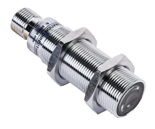 Automation Direct sensor, metallic cylindrical sensor with threaded body for industrial automation applications.