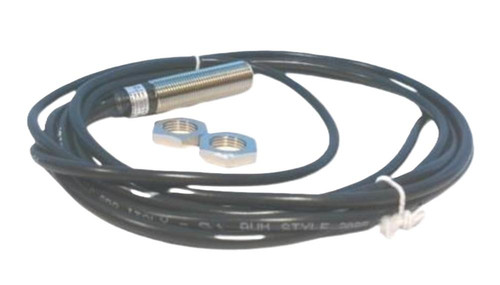 Automation Direct sensor, industrial sensor with cable and mounting nuts for automation and manufacturing applications.