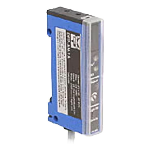 Automation Direct Product, industrial automation sensor with blue housing and silver sensing face.