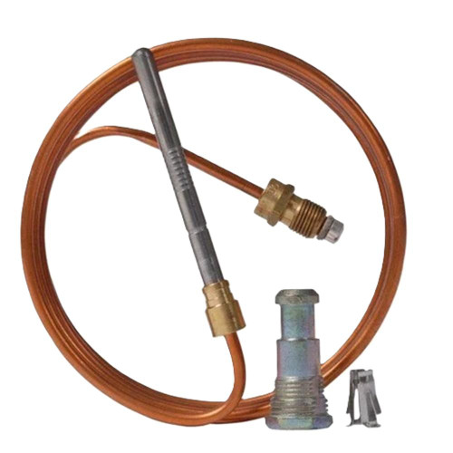 White-Rodgers, HVAC pressure and temperature sensor with copper tubing, electrical connection, and mounting hardware.