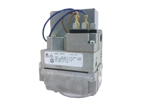 White-Rodgers, industrial electrical relay switch with wiring and labels for HVAC or heating system control.