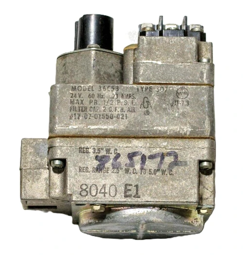 White-Rodgers valve, industrial mechanical component for HVAC systems.