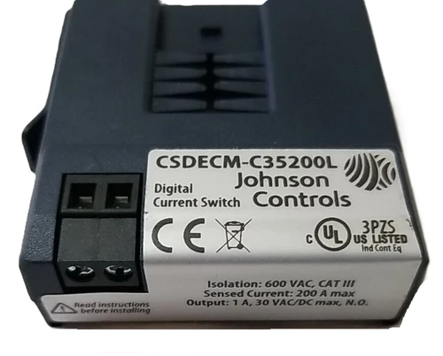 Johnson Controls CSDECM-C35200L Current Switch, 0.35-200 A [Refurbished]