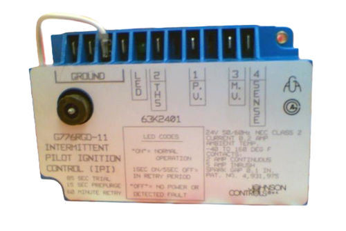 Johnson Controls G776RGD-11 Direct Spark Ignition Control [New]