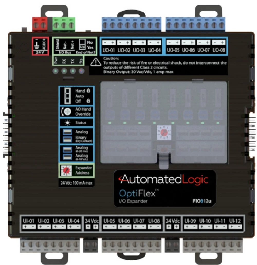 ALC Automated Logic FIO812u OptiFlex I/O Expander for Large Equipment ...