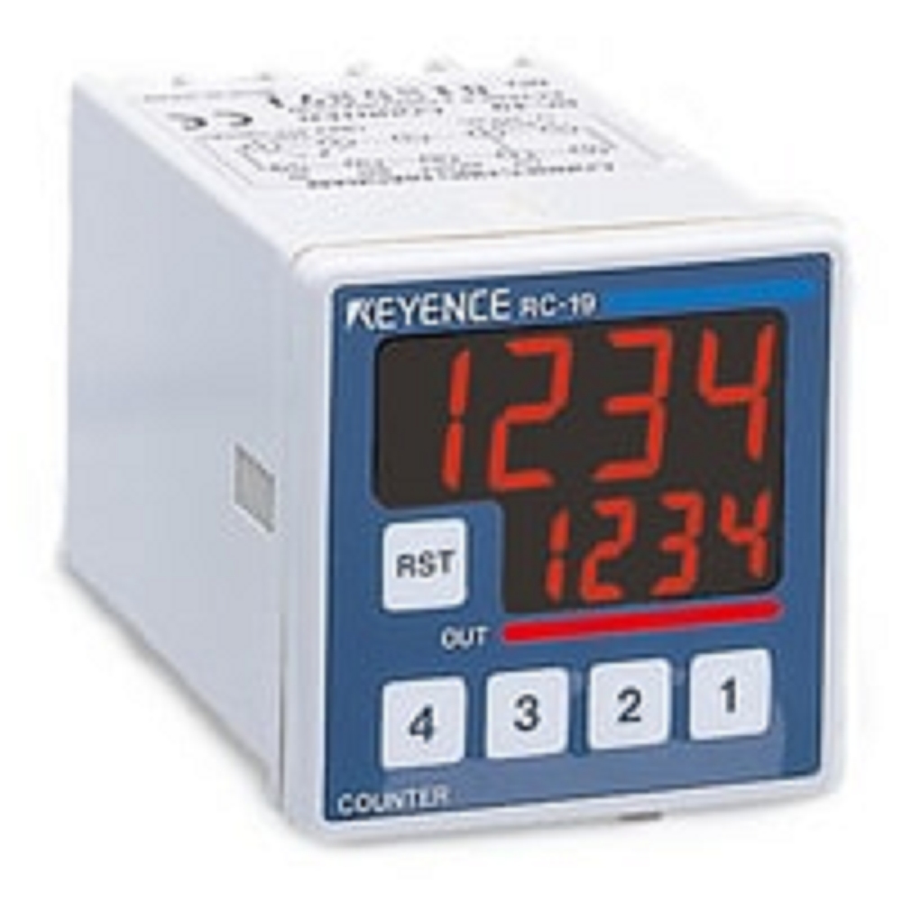 Counter Unit Rc14 Keyence RC-19 LCD Display Electronic Preset Counter, 48-mm 4-Digit 7 ...