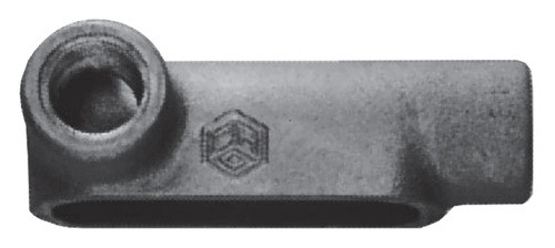 Cooper Crouse-Hinds Eaton LL18 Condulet, Cast Iron, Type LL, 1/2" Hub ...