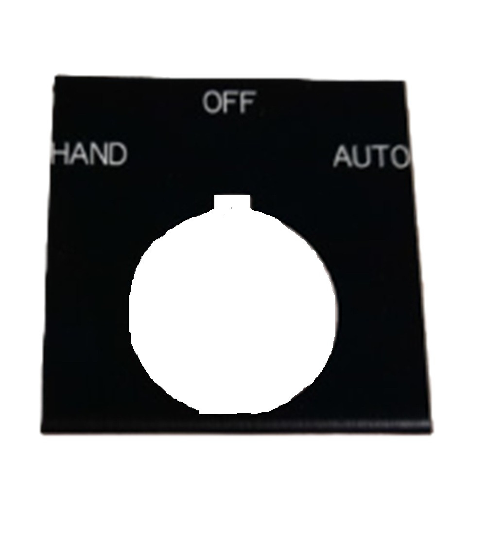 Eaton E34LP51 E34 Selector Switch Legend Plate, HAND OFF AUTO [New]