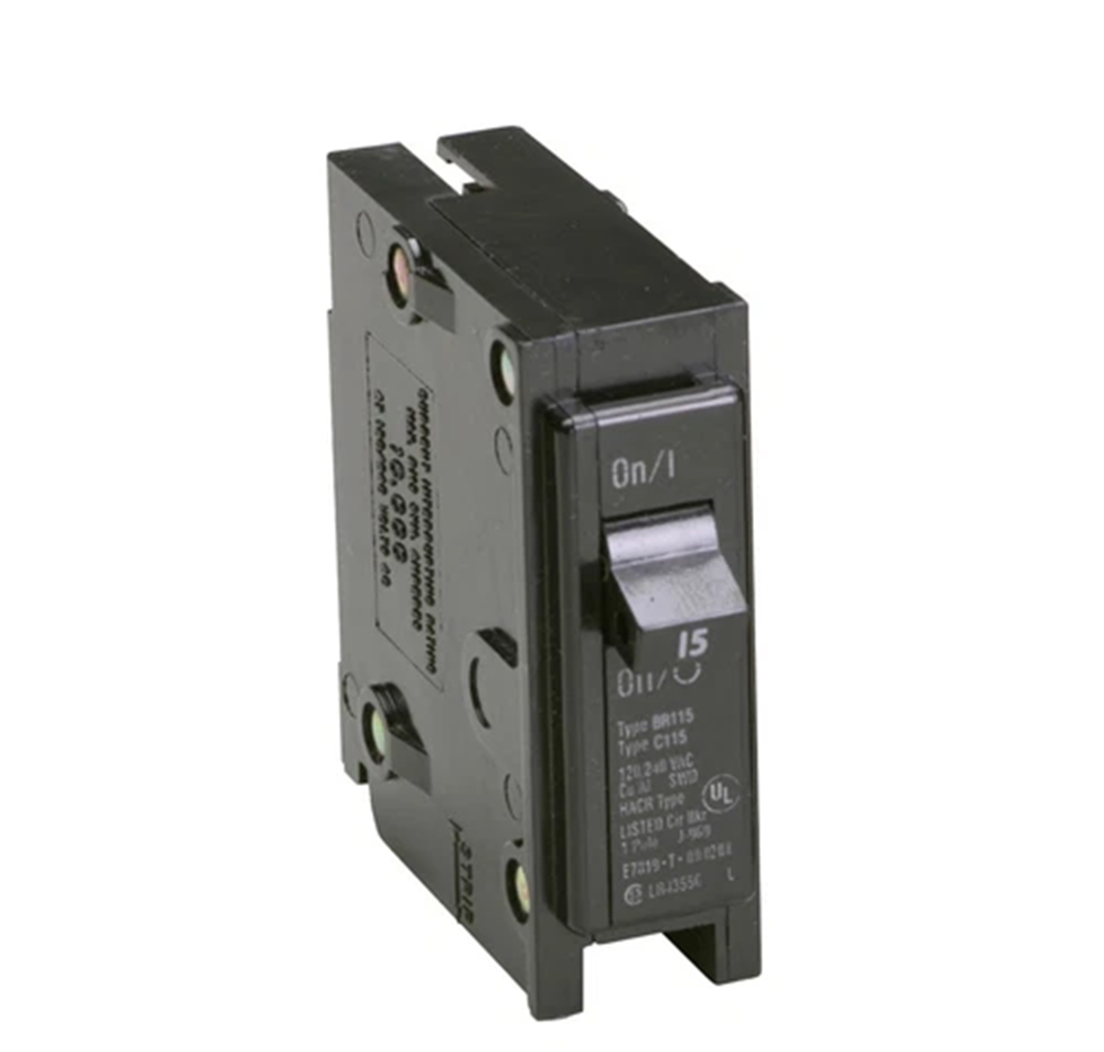 Eaton BR115 Circuit Breaker, Type BR, 1-Pole, 15A, 120/240V [New]
