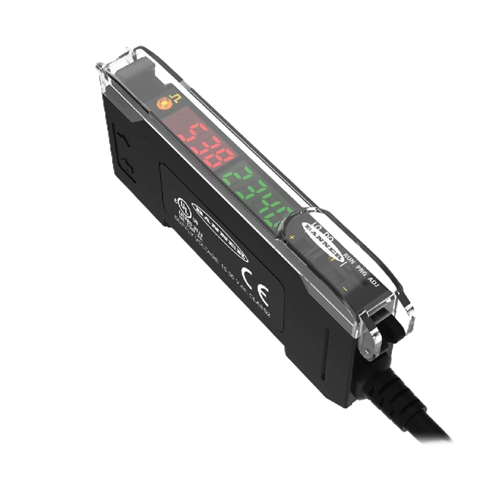 Banner DF-G1-NS-2M 19350 DF-G1 Dual Display Fiber Amplifier, 1 NPN [New]