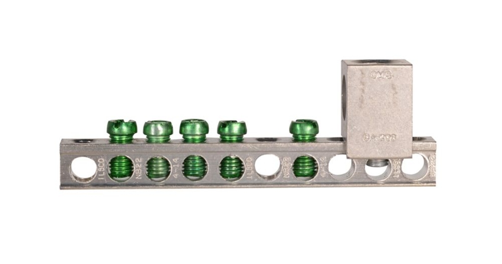 Eaton GBK5P Ground Bar – Aluminum, For 2, 4, 6 & 8 Circuit Load Centers, 1-Pack