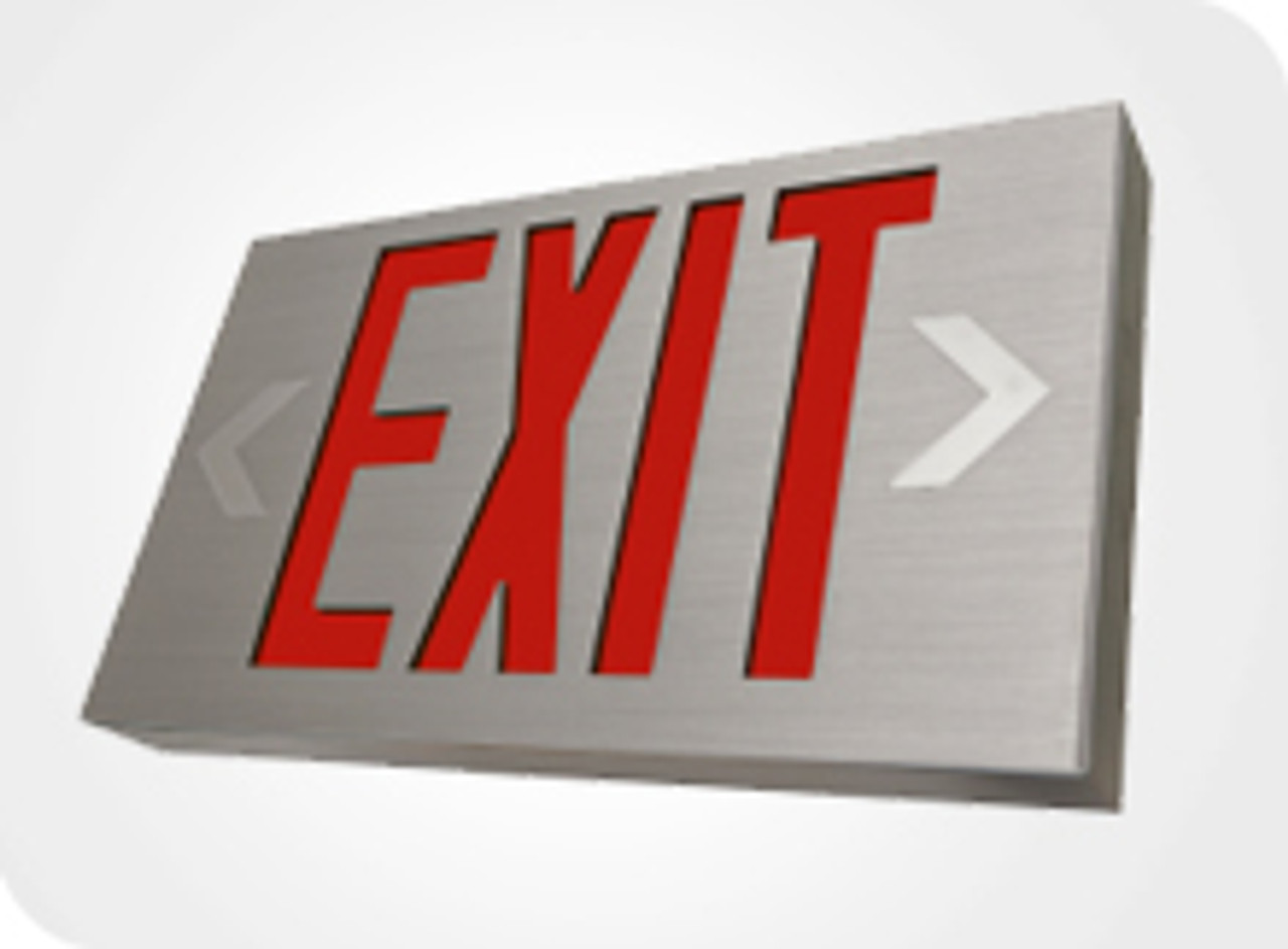 Aluminum Exit Signs
