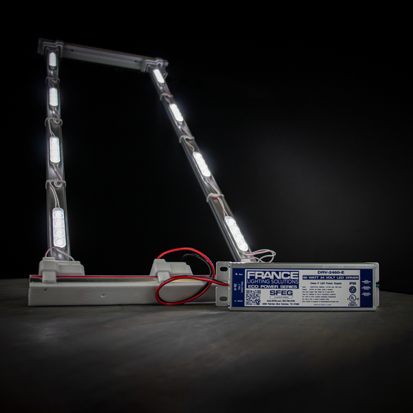60" ASSEMBLY LIGHT STICK 24V DS - Assembled with InstaPower Connectors