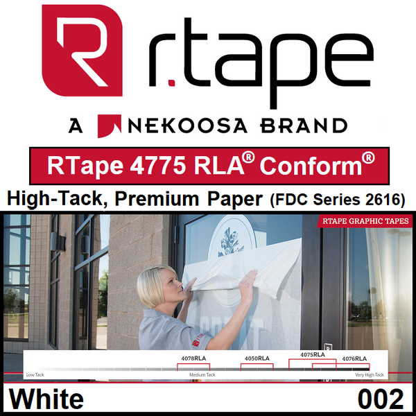 RTape 4775 RLA® Conform®: High Tack, Premium Paper
