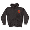 Santa Cruz Classic Dot Pullover Hooded L/S Men's Sweatshirt - Mineral Black