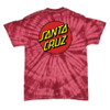 Santa Cruz Classic Dot Regular S/S Men's T-Shirt - Spider Crimson