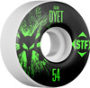 Bones STF V3 Pro Dyet Team Splat Skateboard Wheels 54mm 83b - White (Set of 4)