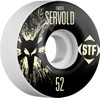 Bones STF V1 Pro Servold Team Splat Skateboard Wheels 52mm 83b - White (Set of 4)