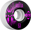 Bones STF V2 Pro Motta Team Splat Skateboard Wheels 53mm 83b - White (Set of 4)