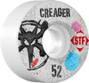 Bones STF V3 Creager Bubblegum Skateboard Wheels 52mm - White (Set of 4)