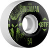 Bones STF V1 Bingaman Splat Skateboard Wheels 54mm - White (Set of 4)