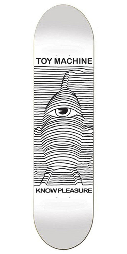 Toy Machine Toy Division Skateboard Deck - White - 8.125