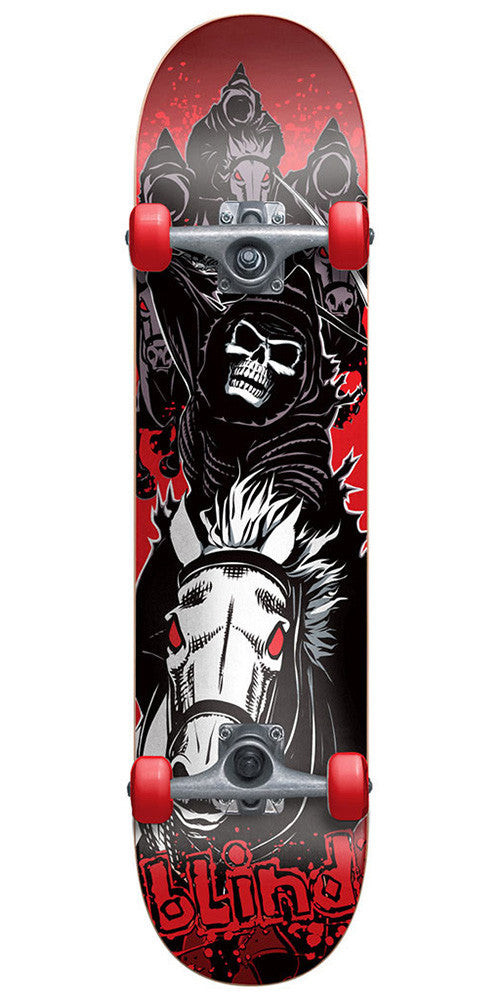 Blind Four Horsemen Complete Skateboard - Red/Black - 7.4