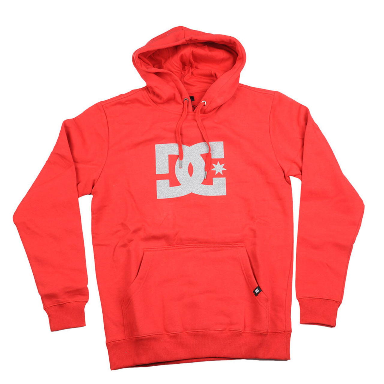 DC Star P O Hooded Red Grey Gradient Men s Sweatshirt