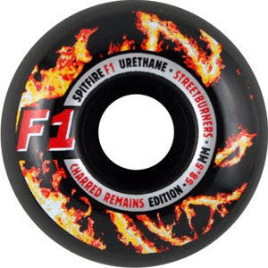 スケートボード Spitfire F1 Streetburner Mike Mo! 100DU Spitfire F1 Street Burner Charred Skateboard Wheels 58.5mm - Black