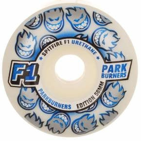 Spitfire F1 Park Burner Skateboard Wheels 56mm - White (Set of 4)
