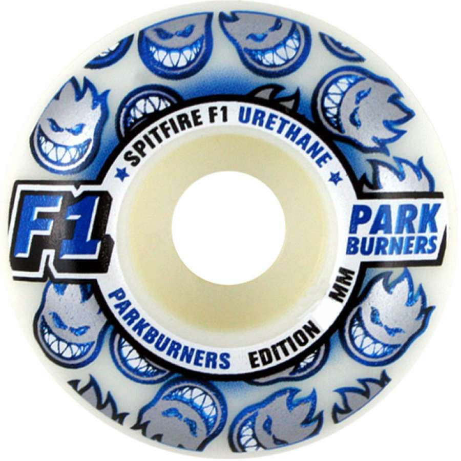 スケートボード Vintage Spitfire F1 Parkburners Spitfire F1 Park Burner Skateboard Wheels 58mm - White (Set of 4)