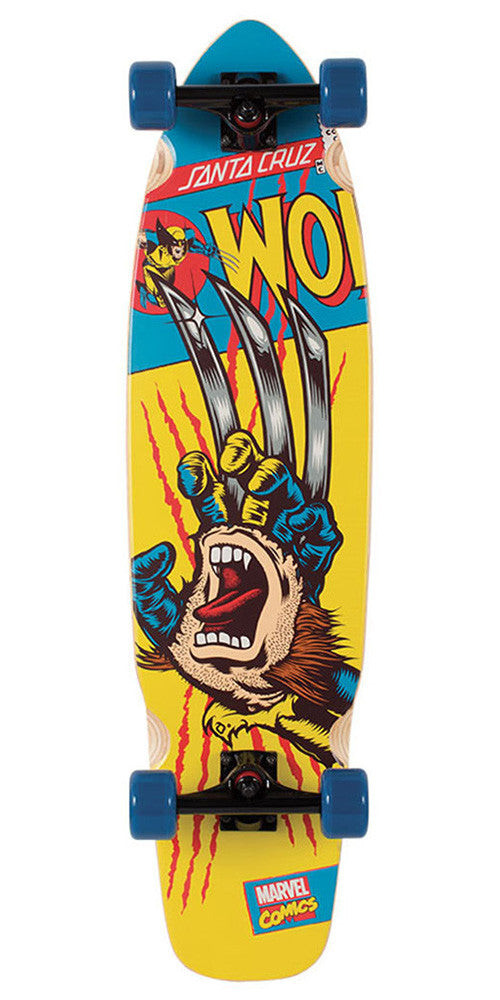 Santa Cruz Marvel Wolverine Hand Cruzer Complete Skateboard