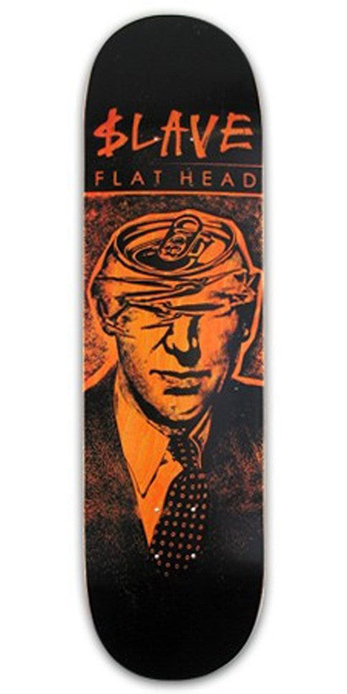 Slave Flathead Skateboard Deck 8.25 - Black/Orange