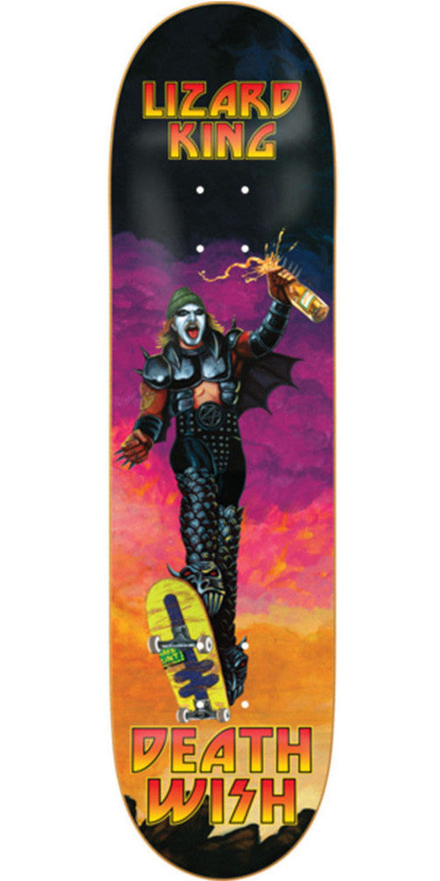 Deathwish Lizard King Destroyed Skateboard Deck - 8.38in - Multi