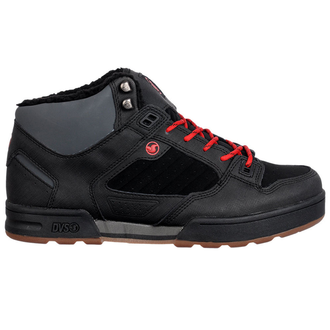 DVS Militia Boot Skateboard Shoes - Black/Gunny Snow 006