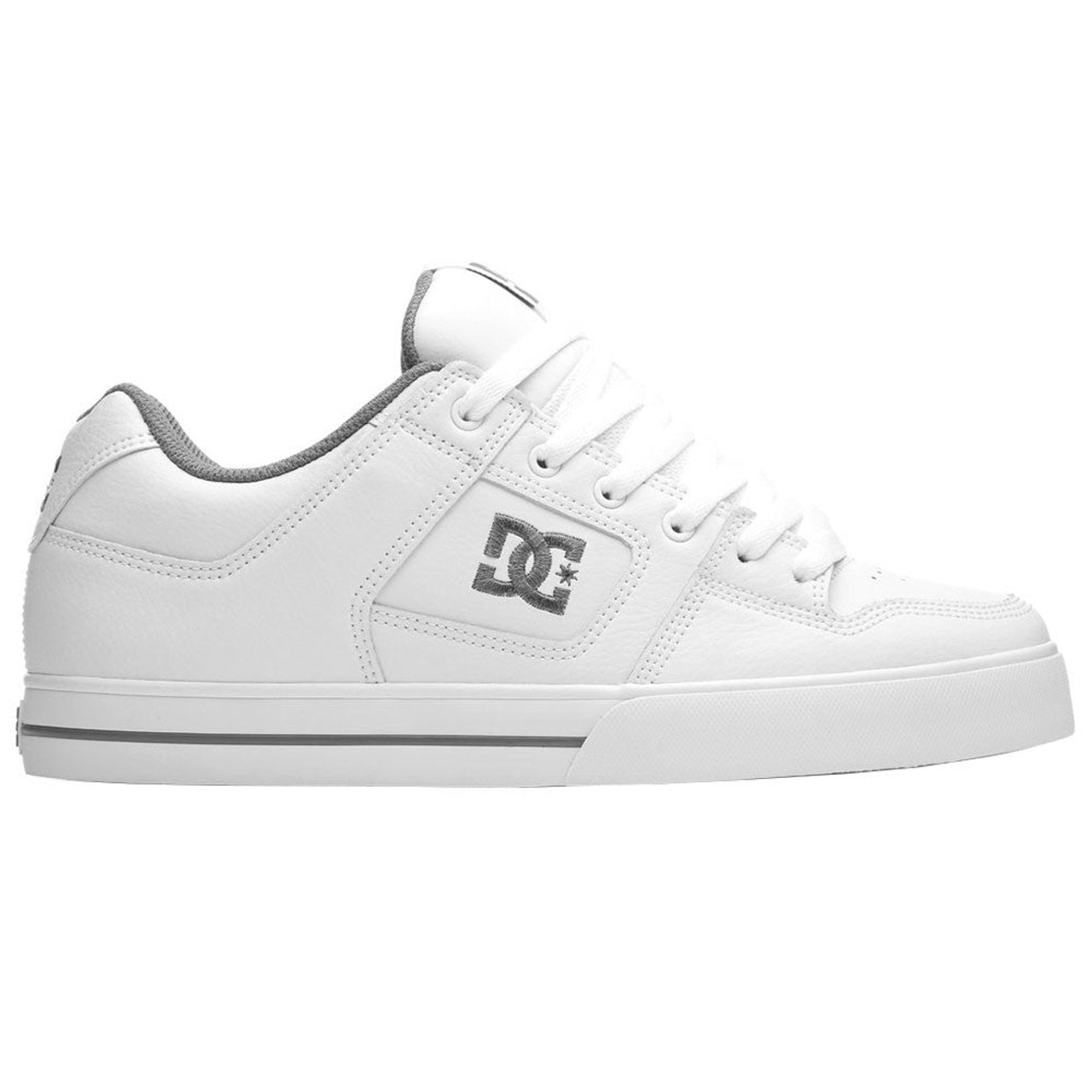 DC Pure Men s Skateboard Shoes White Battleship White HBW