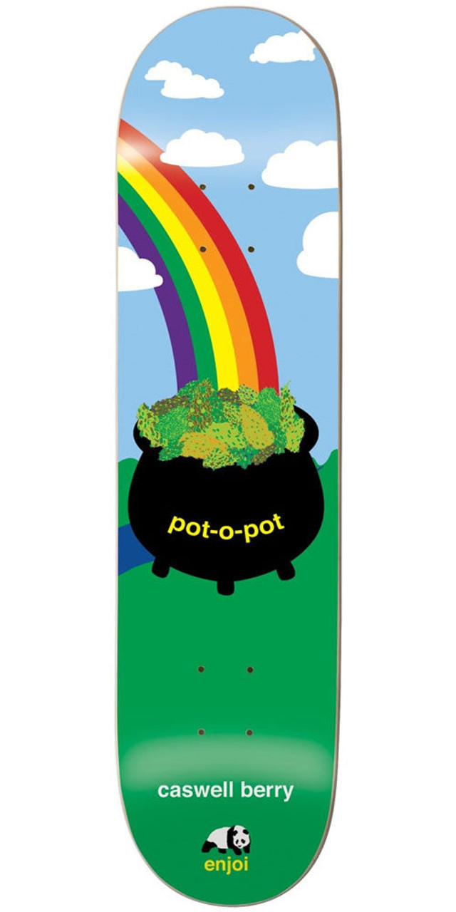 Enjoi Caswell Berry Pot-O-Pot R7 Skateboard Deck - Blue/Green - 8.25in