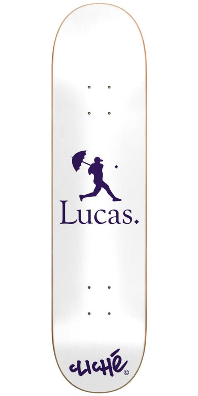 Cliche Lucas Puig Helas 2 One Off R7 Skateboard Deck - White - 8.0in