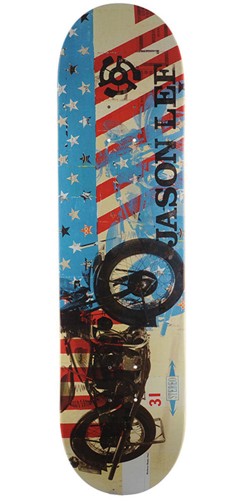 Stereo Jason Lee Americana Skateboard Deck - Multi - 8.12in