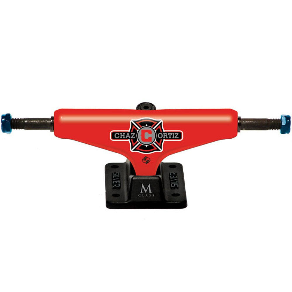 Silver Chaz Ortiz M Class Skateboard Trucks - Shield - 8.0in (Set