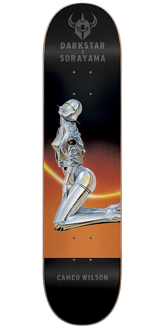 DarkStar Cameo Wilson Sorayama R7 Skateboard Deck - Black/Orange