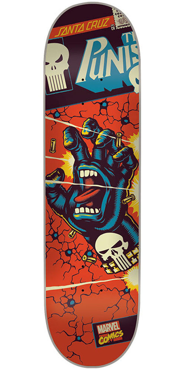Santa Cruz - Santa Cruz Marvel Captain America デッキ Santa Cruz x Marvel Captain America Hand 8.26 Skateboard