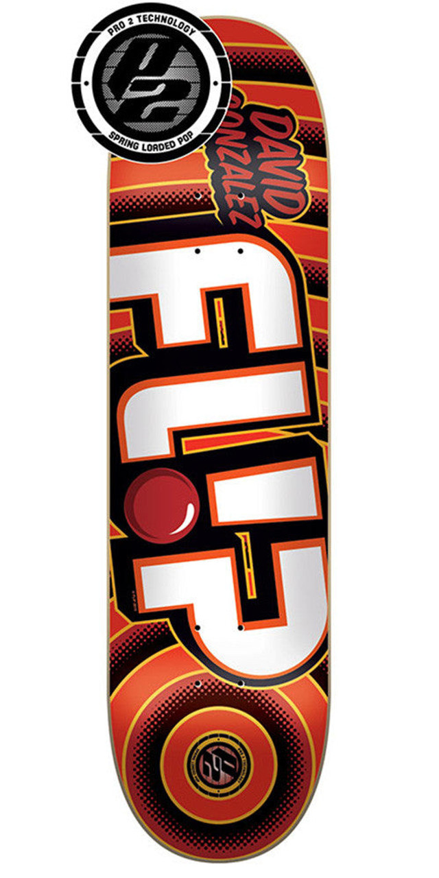 Flip Gonzalez Odyssey Bold Pro P2 Skateboard Deck - Red - 31.5in x