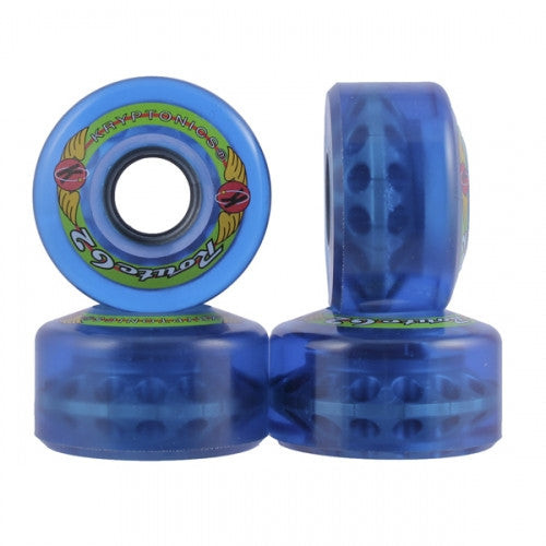 Kryptonics Route Skateboard Wheels 62mm Blue (Set of 4)