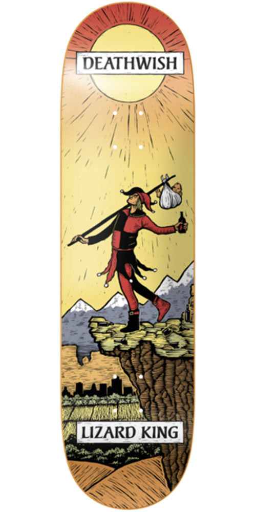 Deathwish Lizard King Tarot Card Skateboard Deck - 8.0in - Multi