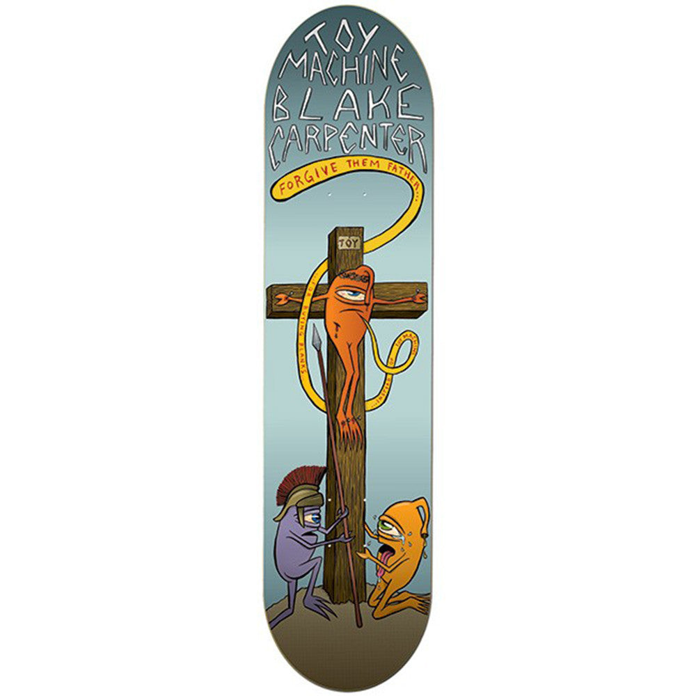 Toy Machine Black Forgiven Skateboard Deck - Grey - 8.25