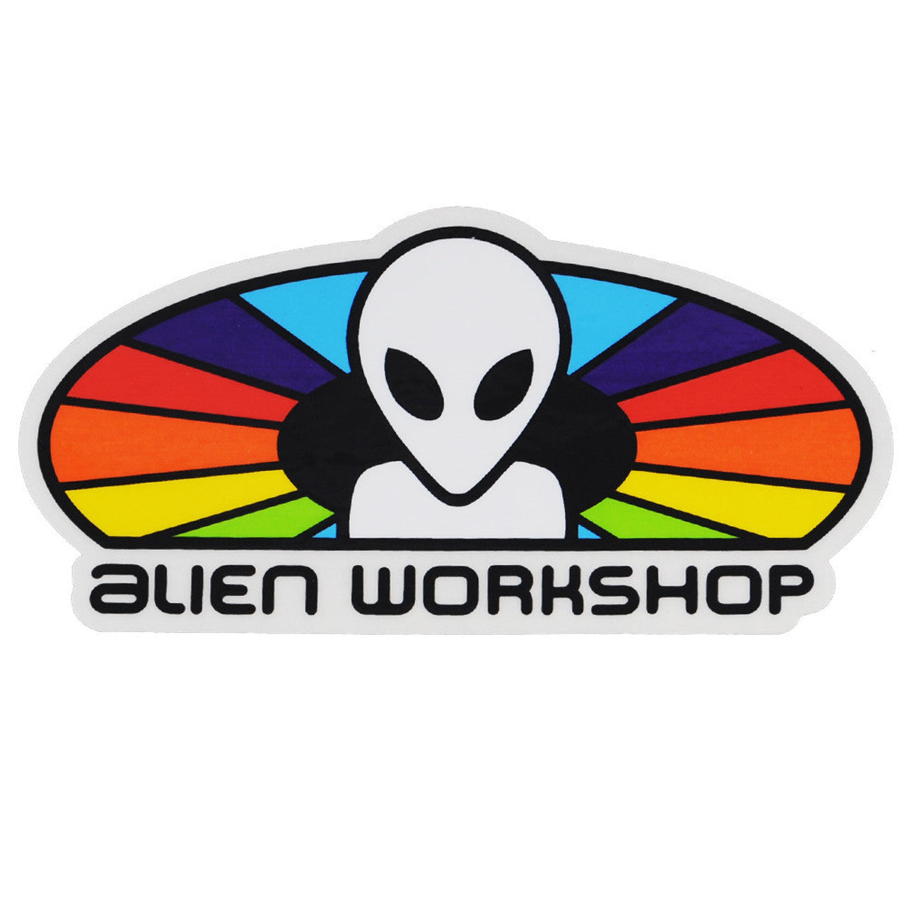 Alien Workshop Spectrum Sticker - White