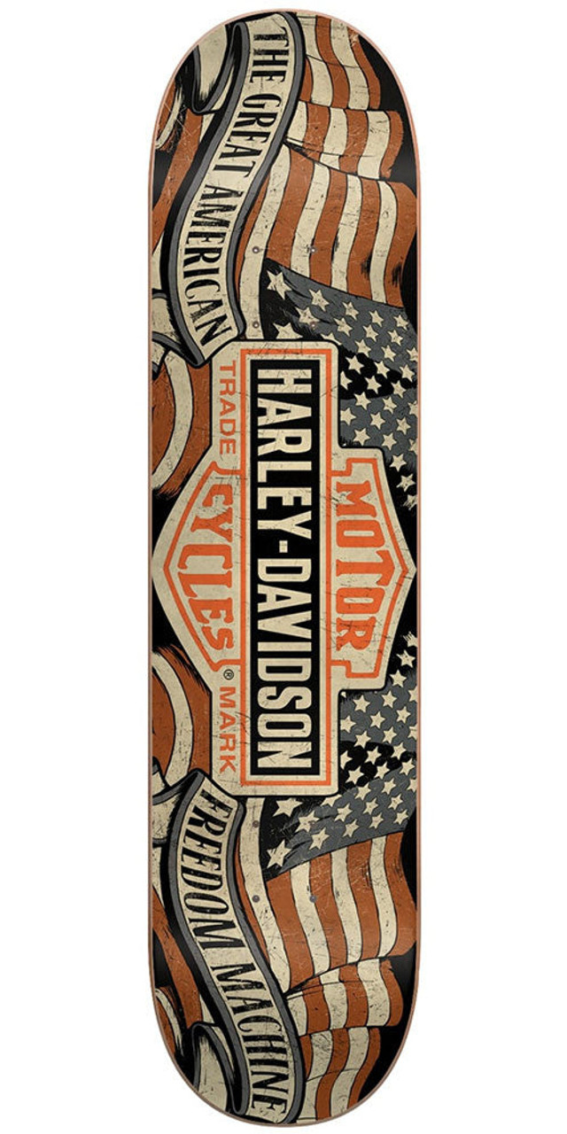 DarkStar Harley Davidson Freedom Skateboard Deck - Black